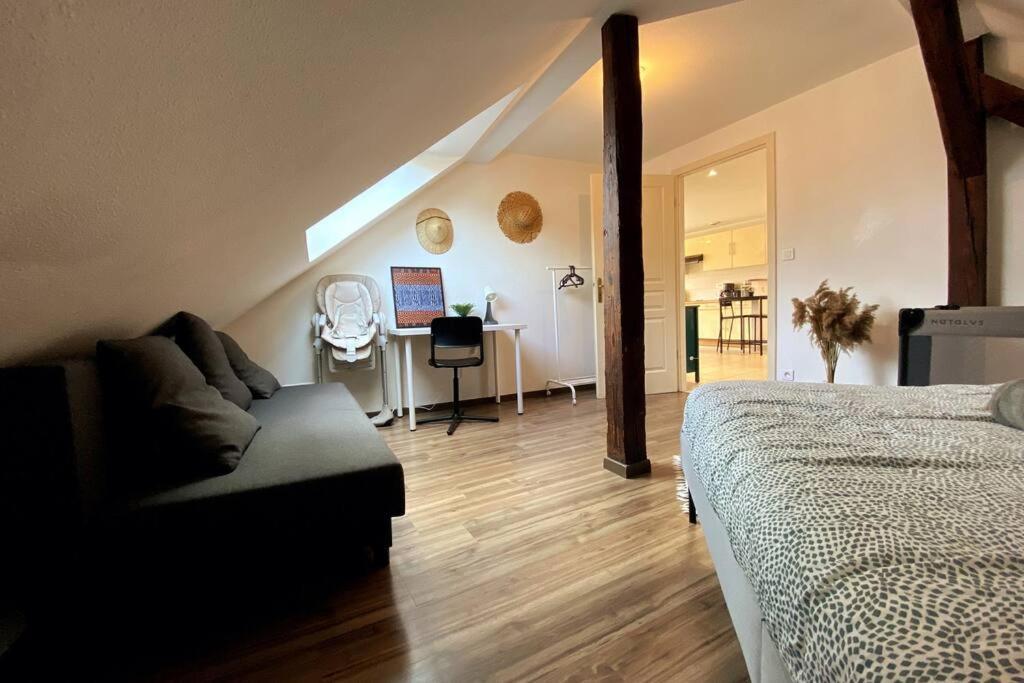 Апартаменты 10Min Bus Strasbourg Centre-Parking Prive-Wifi-Tv Bischheim Экстерьер фото